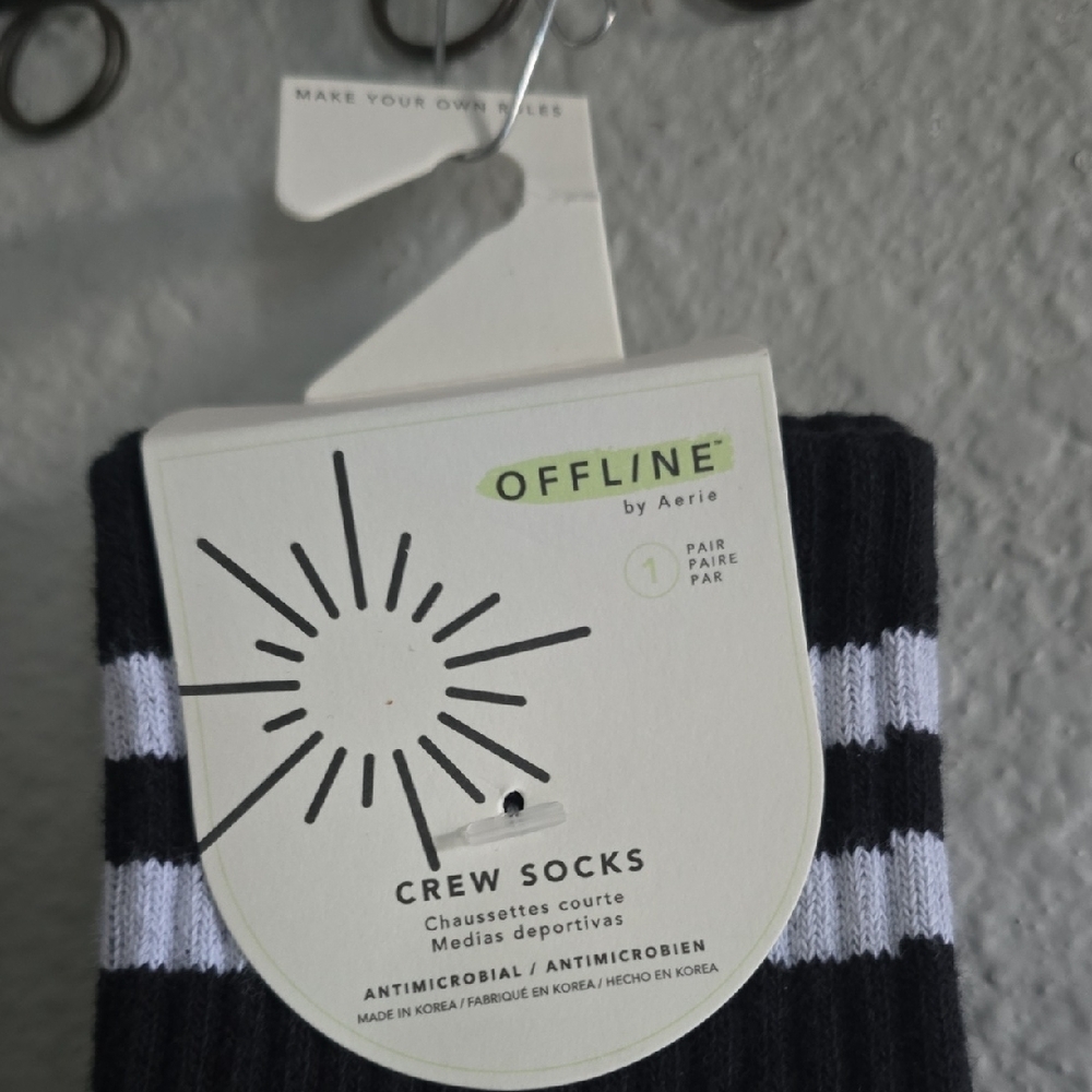 Aerie Navy and Black Casual Socks - Picture 2 of 2